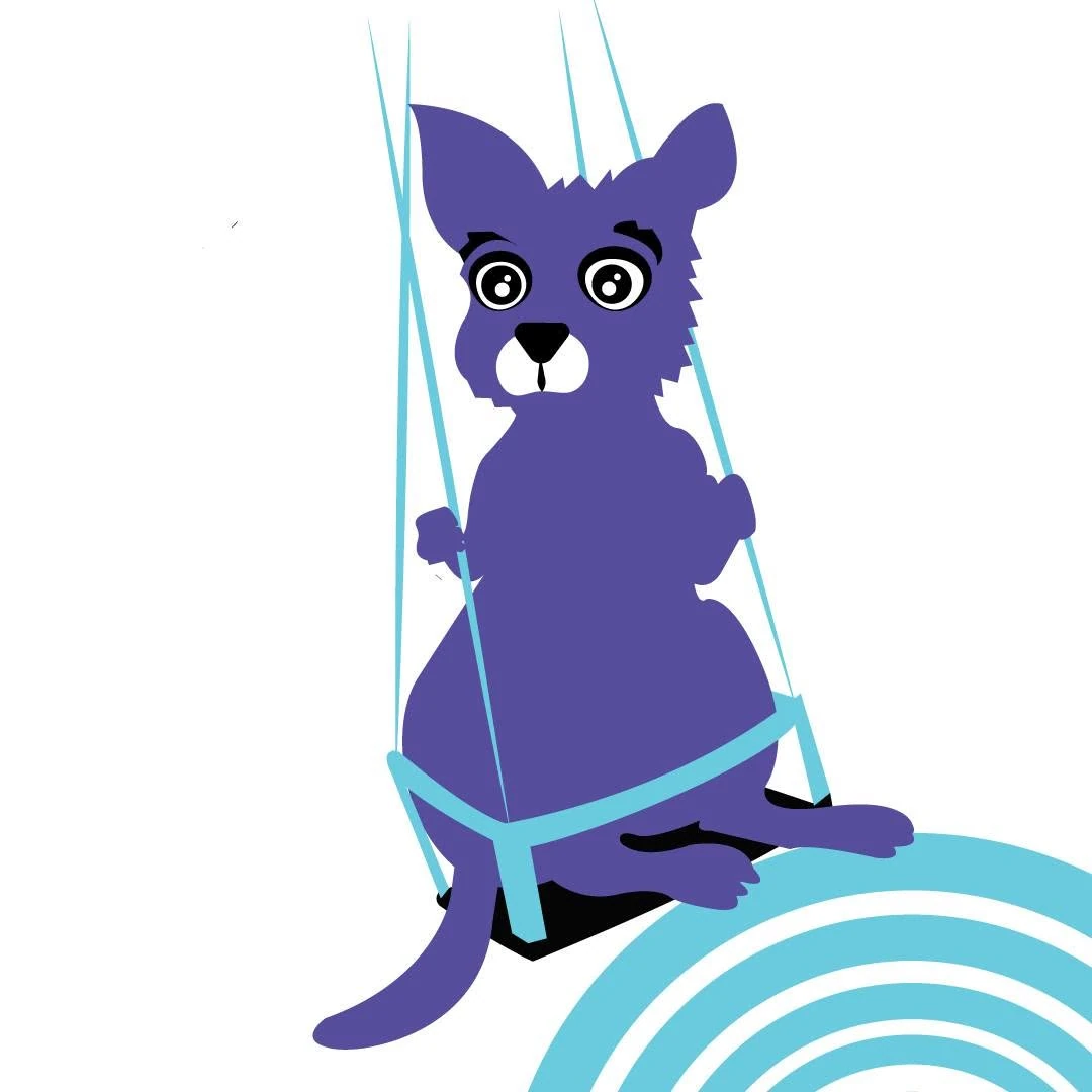 Custom Cosy Cubs kangaroo character illustration