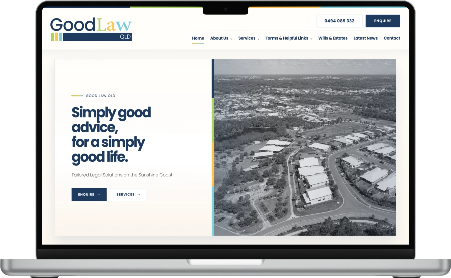 Good Law QLD responsive law-firm website design